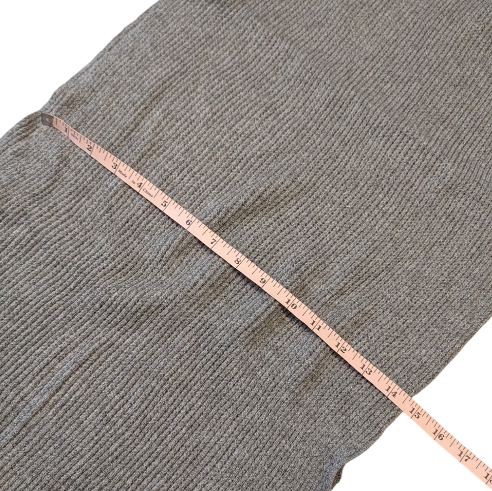 Carve Designs Zapata Scarf Pewter Heather Ribbed Wrap Neck Warmer - Picture 5 of 7